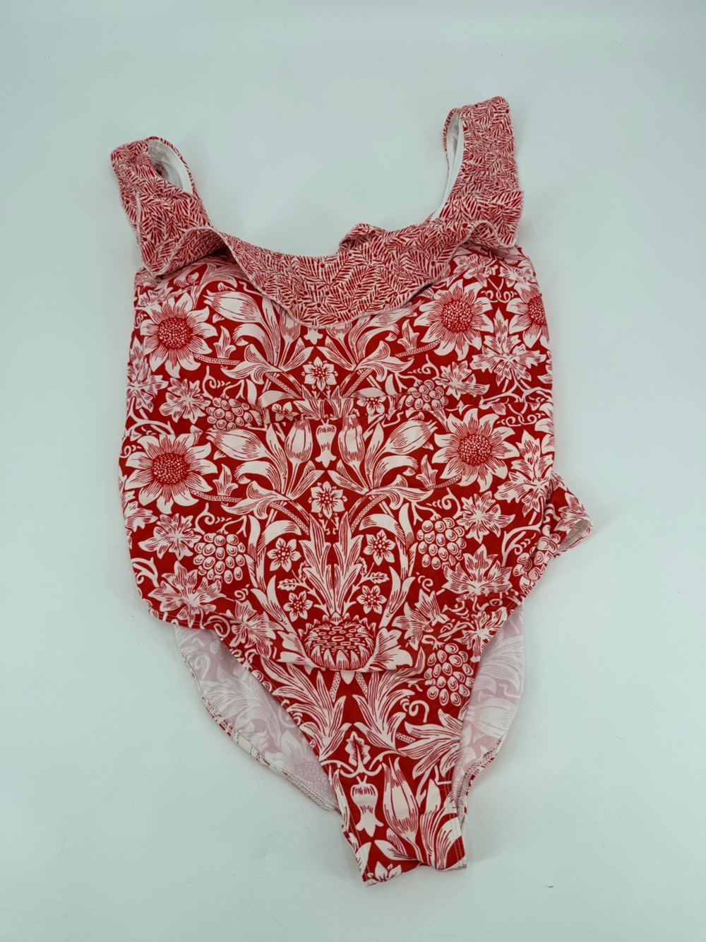 Summersalt X Morris Co Sunflower Ruffle Seaway Square Neck One Piece Swimsuit 18 - Picture 2 of 4